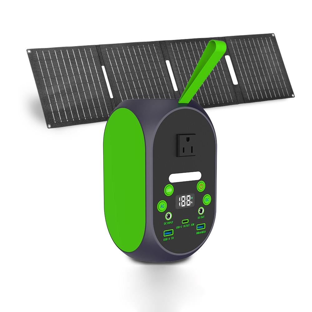 Sistema Almacenamiento Energía 99.84 Wh + Panel Solar 30w