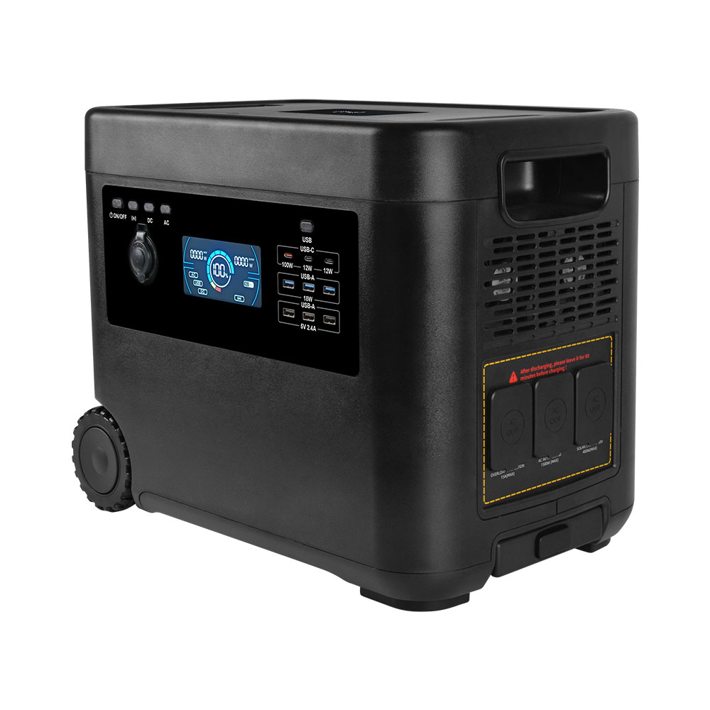 Sistema Almacenamiento Energía 720ah-2304wh 2600w + Panel Solar 400W